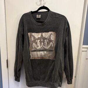 Women's Black Graphic Sweatshirt